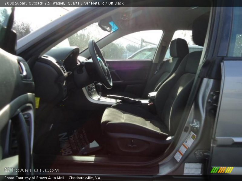 Quartz Silver Metallic / Off Black 2008 Subaru Outback 2.5i Wagon