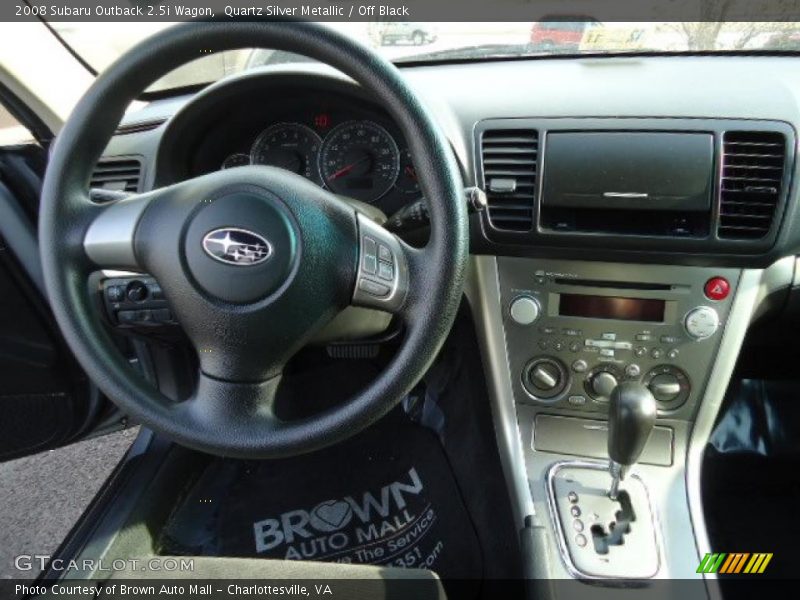 Quartz Silver Metallic / Off Black 2008 Subaru Outback 2.5i Wagon