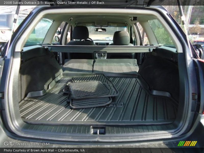 Quartz Silver Metallic / Off Black 2008 Subaru Outback 2.5i Wagon