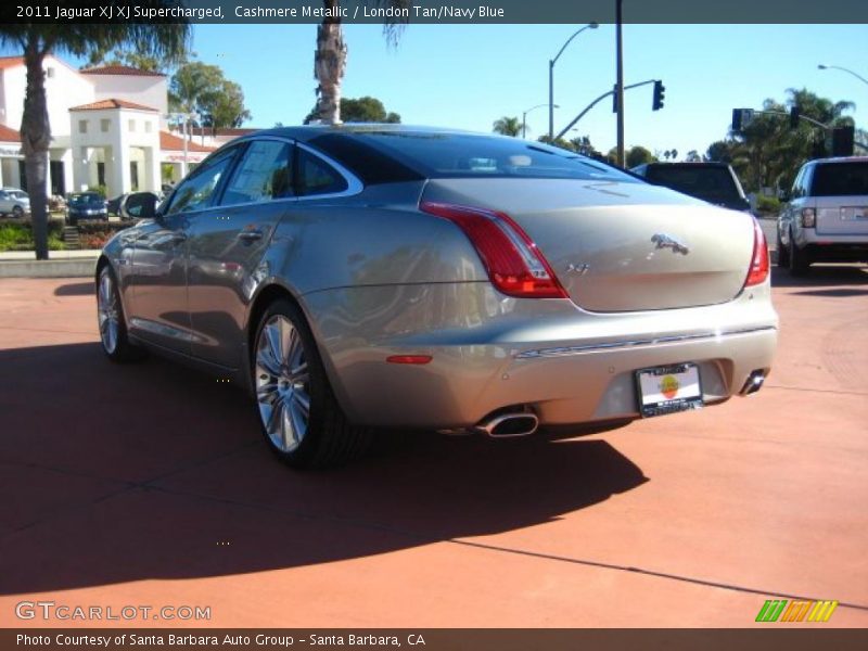 Cashmere Metallic / London Tan/Navy Blue 2011 Jaguar XJ XJ Supercharged