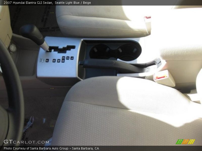 Seattle Light Blue / Beige 2007 Hyundai Elantra GLS Sedan