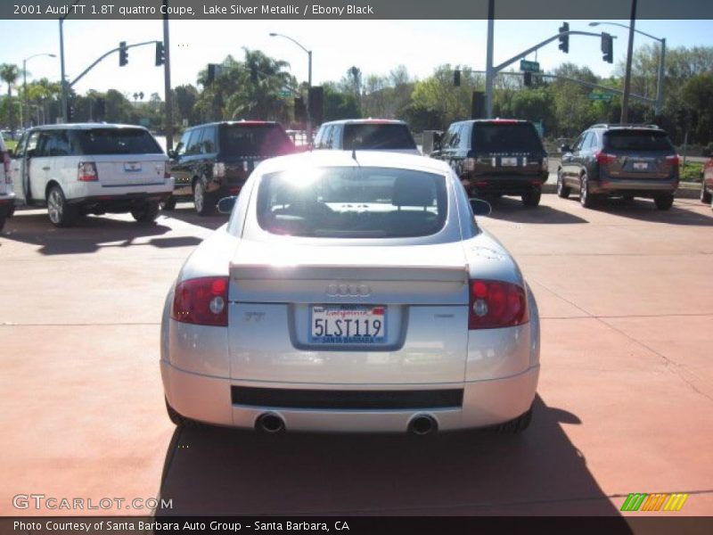 Lake Silver Metallic / Ebony Black 2001 Audi TT 1.8T quattro Coupe