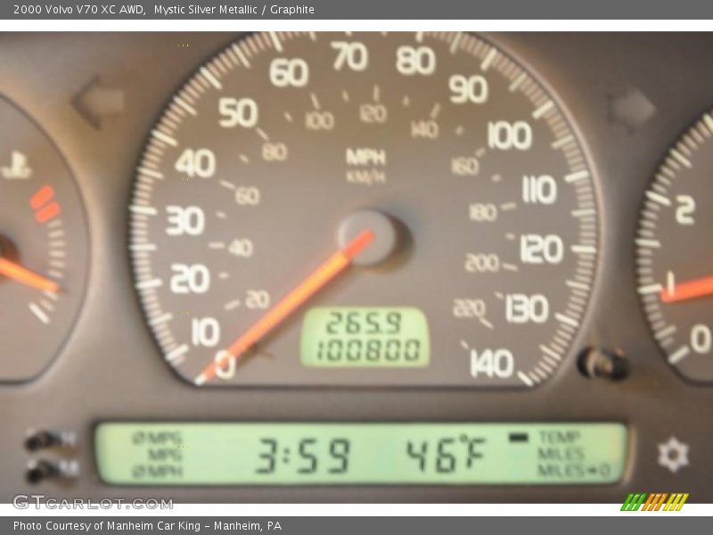 Mystic Silver Metallic / Graphite 2000 Volvo V70 XC AWD
