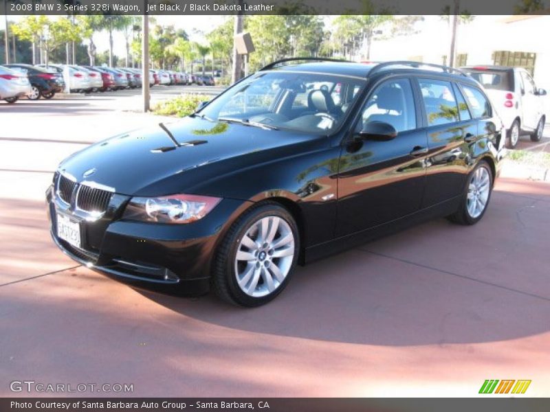 Jet Black / Black Dakota Leather 2008 BMW 3 Series 328i Wagon