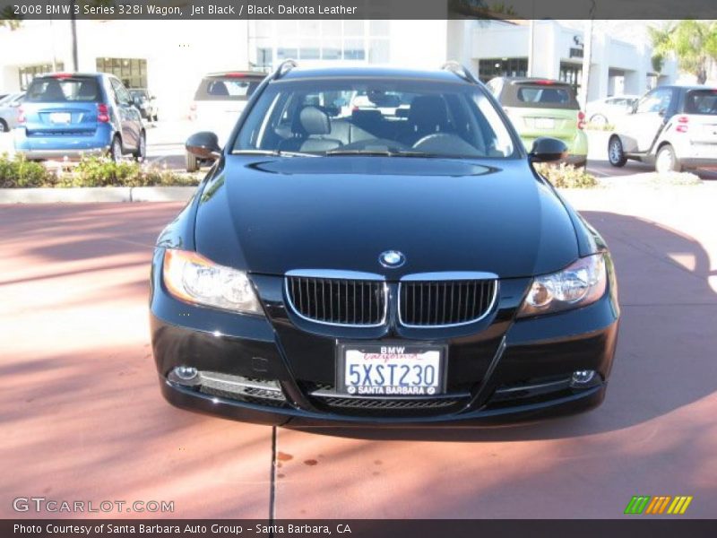 Jet Black / Black Dakota Leather 2008 BMW 3 Series 328i Wagon