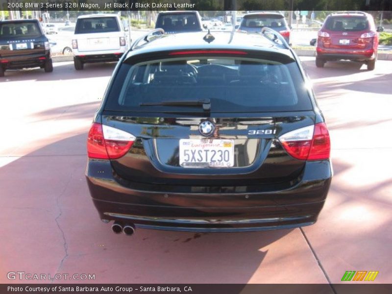Jet Black / Black Dakota Leather 2008 BMW 3 Series 328i Wagon