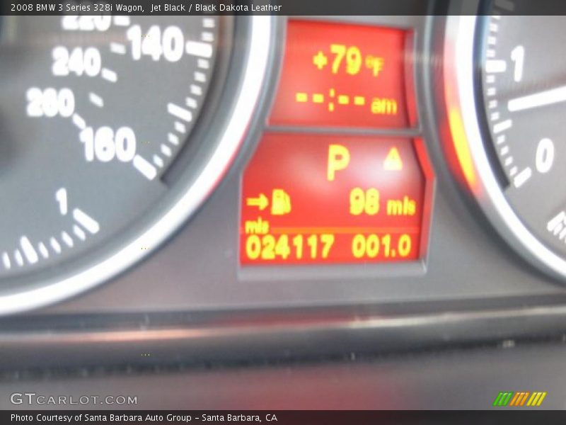 Jet Black / Black Dakota Leather 2008 BMW 3 Series 328i Wagon