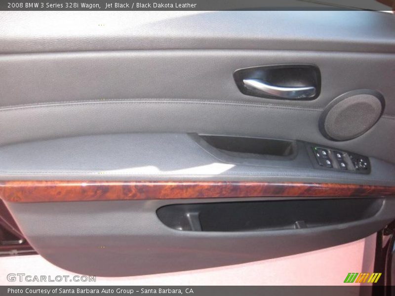 Jet Black / Black Dakota Leather 2008 BMW 3 Series 328i Wagon