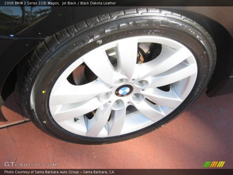 Jet Black / Black Dakota Leather 2008 BMW 3 Series 328i Wagon