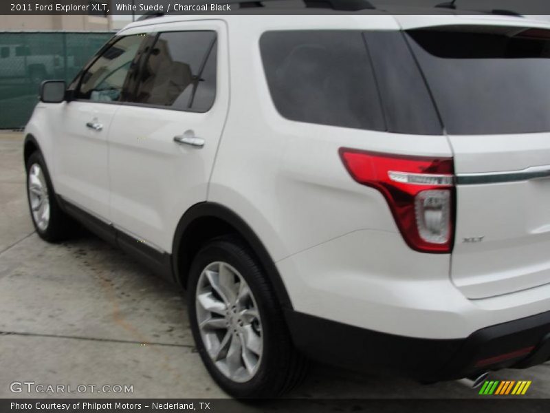 White Suede / Charcoal Black 2011 Ford Explorer XLT