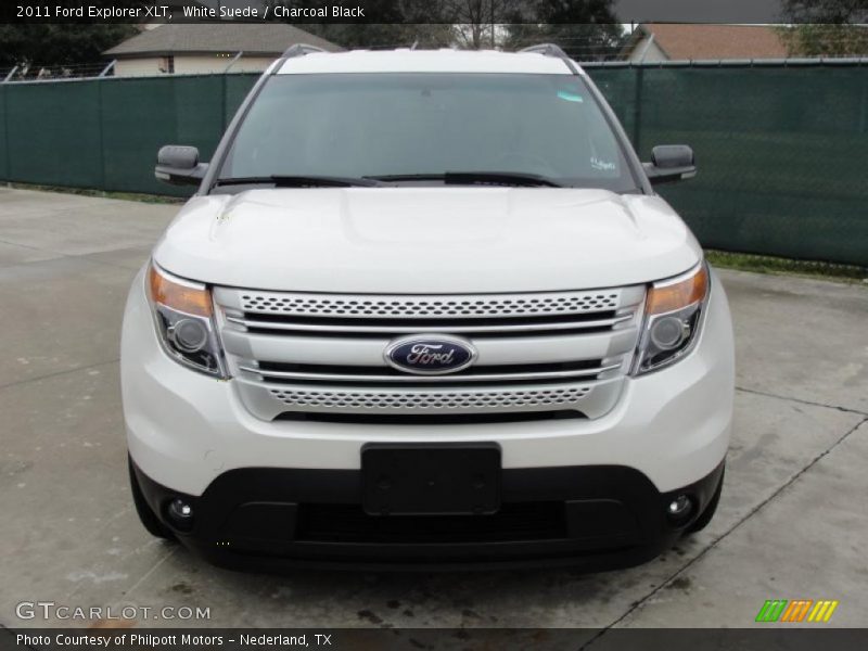 White Suede / Charcoal Black 2011 Ford Explorer XLT
