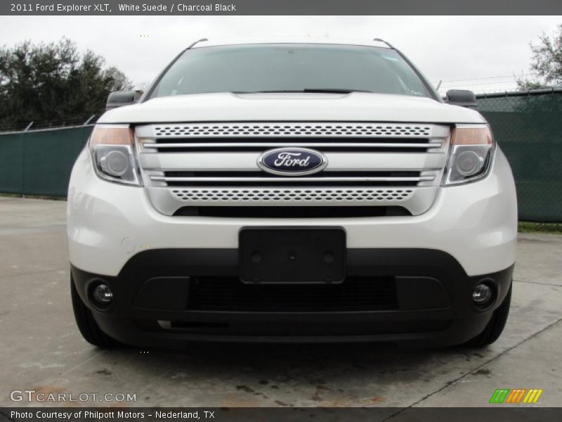 White Suede / Charcoal Black 2011 Ford Explorer XLT