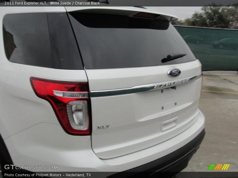 White Suede / Charcoal Black 2011 Ford Explorer XLT