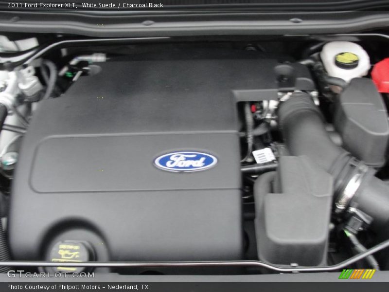 White Suede / Charcoal Black 2011 Ford Explorer XLT