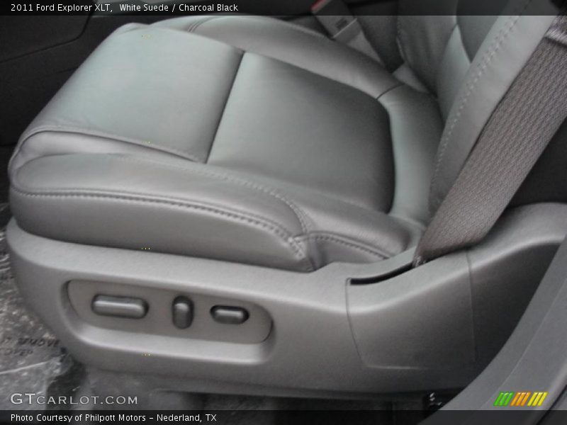 White Suede / Charcoal Black 2011 Ford Explorer XLT