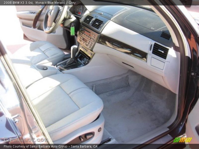 Monaco Blue Metallic / Grey 2008 BMW X3 3.0si
