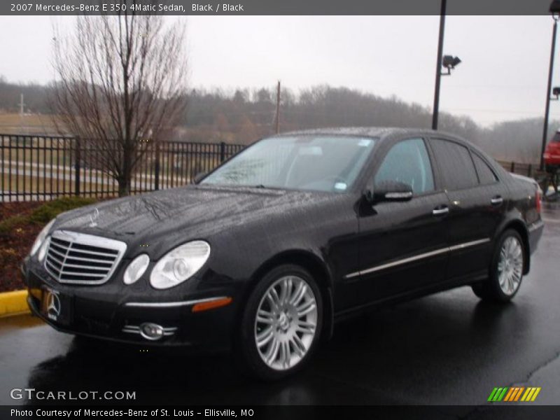 Black / Black 2007 Mercedes-Benz E 350 4Matic Sedan