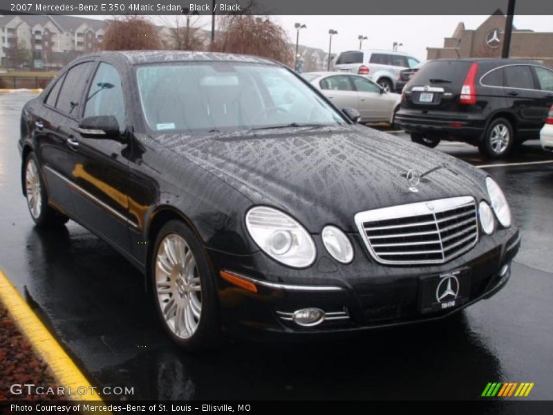 Black / Black 2007 Mercedes-Benz E 350 4Matic Sedan