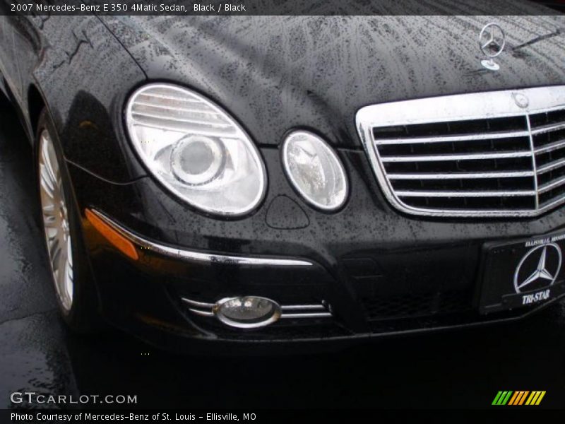 Black / Black 2007 Mercedes-Benz E 350 4Matic Sedan