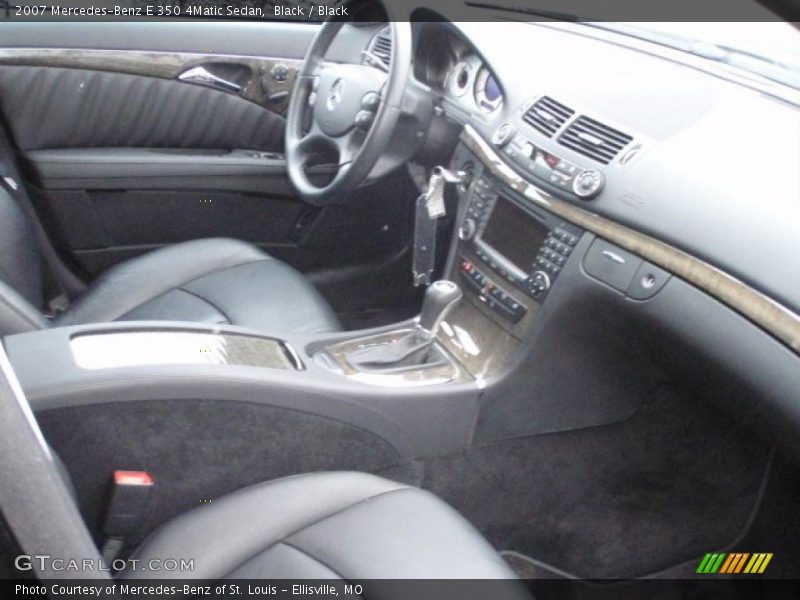 Black / Black 2007 Mercedes-Benz E 350 4Matic Sedan
