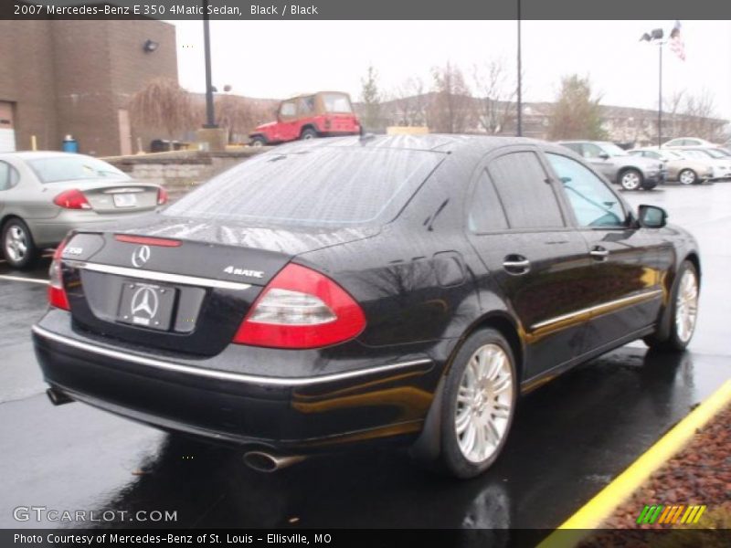 Black / Black 2007 Mercedes-Benz E 350 4Matic Sedan