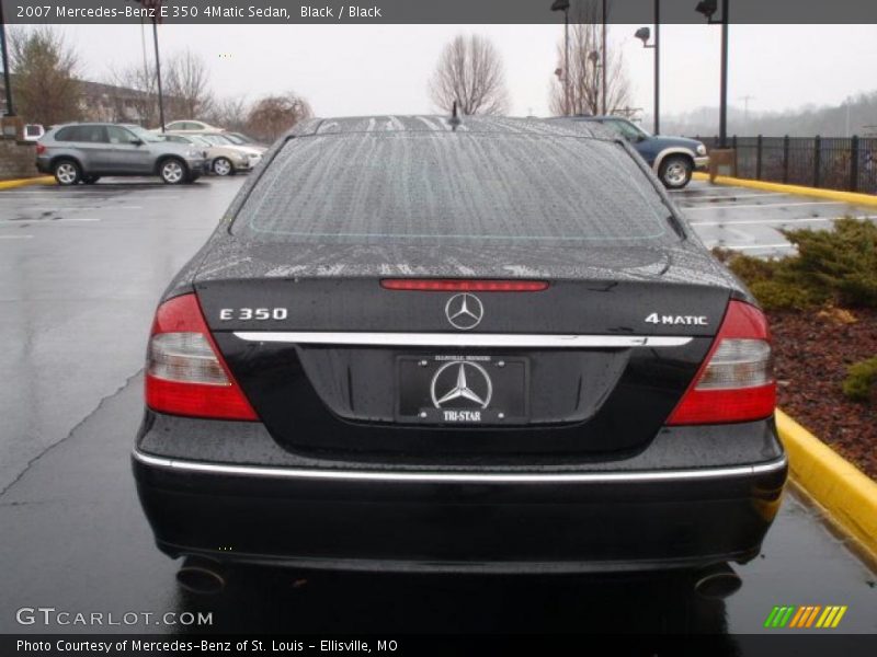 Black / Black 2007 Mercedes-Benz E 350 4Matic Sedan