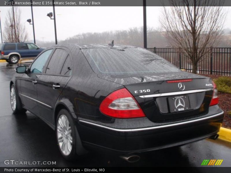 Black / Black 2007 Mercedes-Benz E 350 4Matic Sedan