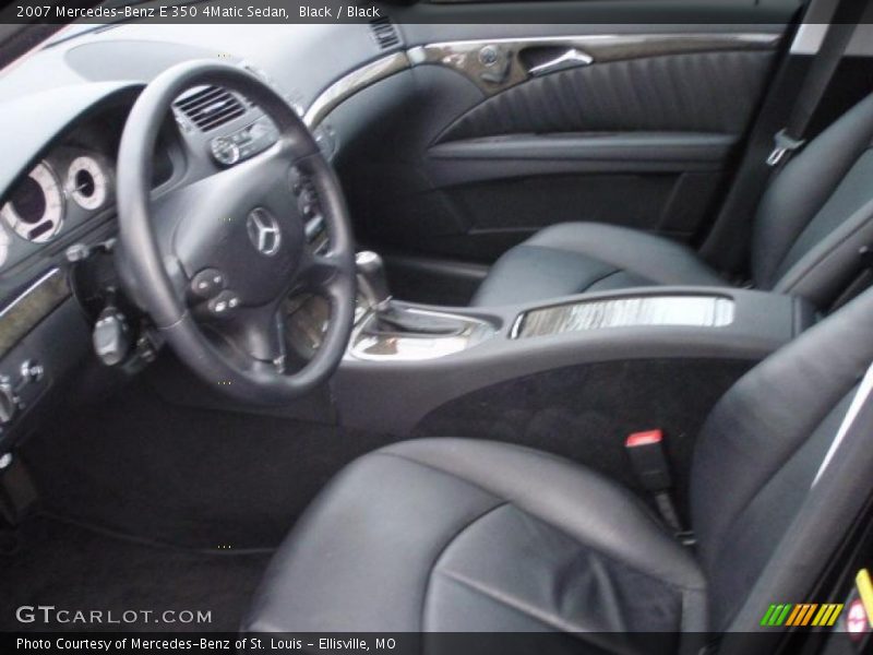 Black / Black 2007 Mercedes-Benz E 350 4Matic Sedan