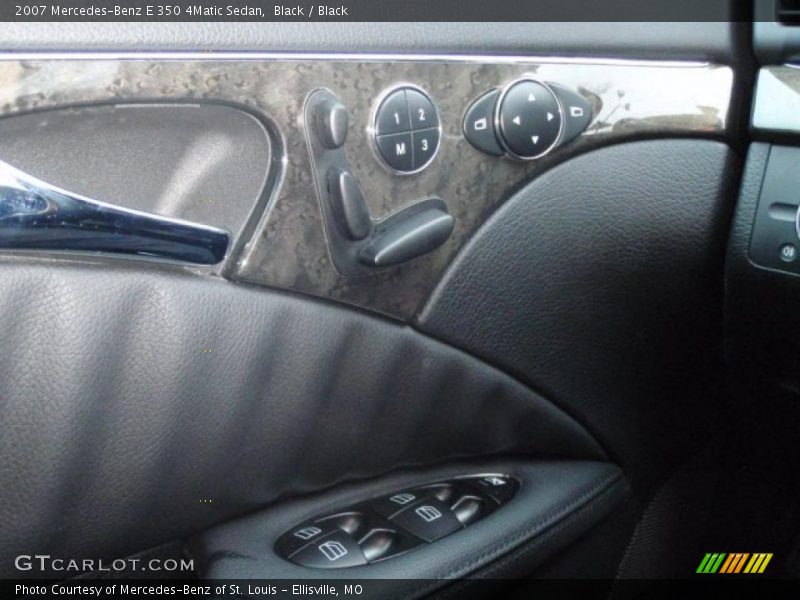 Black / Black 2007 Mercedes-Benz E 350 4Matic Sedan