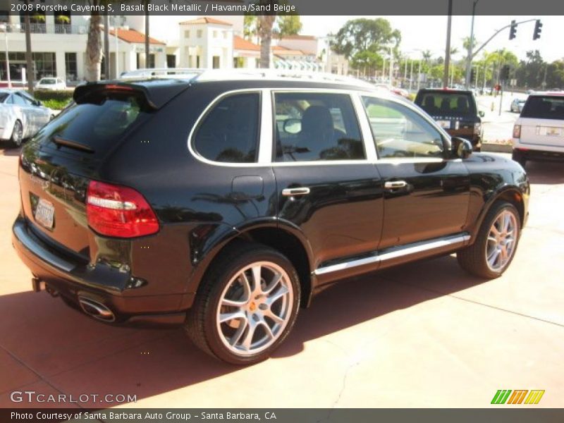 Basalt Black Metallic / Havanna/Sand Beige 2008 Porsche Cayenne S