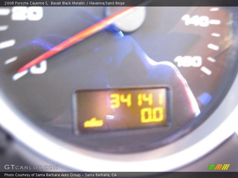 Basalt Black Metallic / Havanna/Sand Beige 2008 Porsche Cayenne S