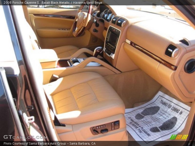 Basalt Black Metallic / Havanna/Sand Beige 2008 Porsche Cayenne S