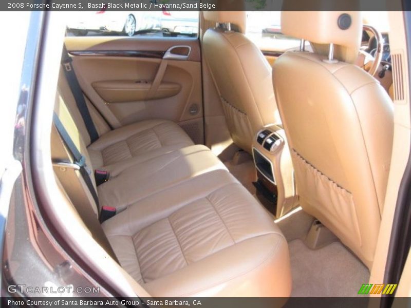 Basalt Black Metallic / Havanna/Sand Beige 2008 Porsche Cayenne S
