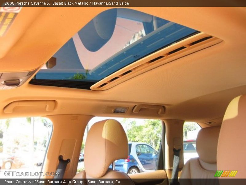 Basalt Black Metallic / Havanna/Sand Beige 2008 Porsche Cayenne S