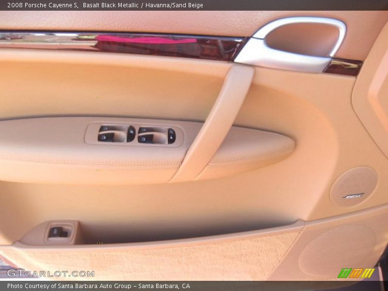 Basalt Black Metallic / Havanna/Sand Beige 2008 Porsche Cayenne S
