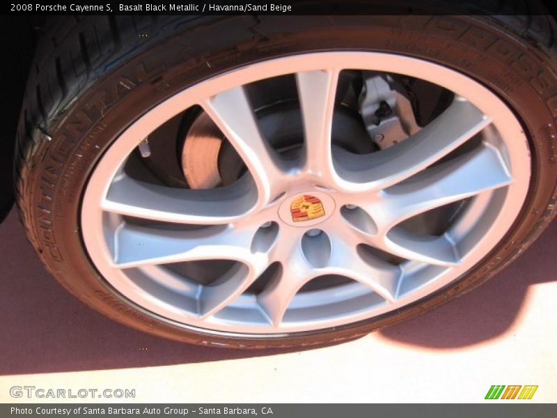 Basalt Black Metallic / Havanna/Sand Beige 2008 Porsche Cayenne S