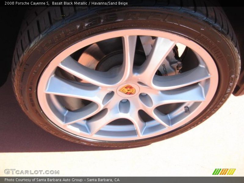 Basalt Black Metallic / Havanna/Sand Beige 2008 Porsche Cayenne S