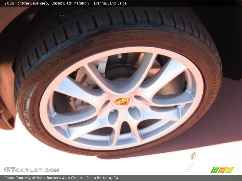 Basalt Black Metallic / Havanna/Sand Beige 2008 Porsche Cayenne S