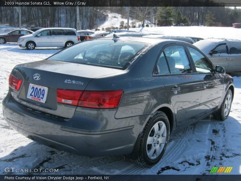 Willow Gray / Gray 2009 Hyundai Sonata GLS