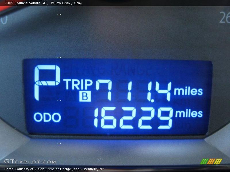 Willow Gray / Gray 2009 Hyundai Sonata GLS