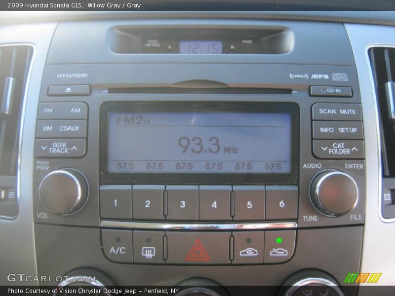 Willow Gray / Gray 2009 Hyundai Sonata GLS