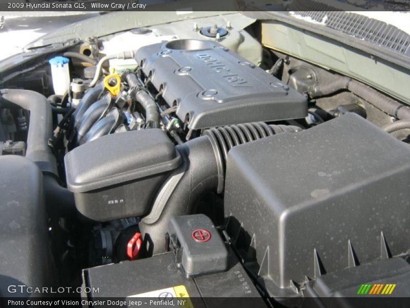 Willow Gray / Gray 2009 Hyundai Sonata GLS