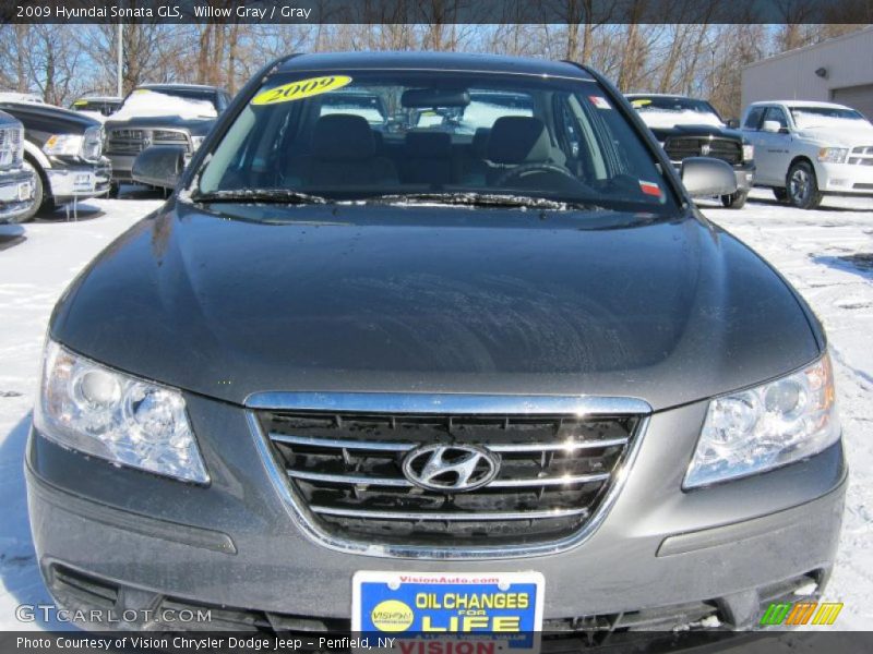 Willow Gray / Gray 2009 Hyundai Sonata GLS