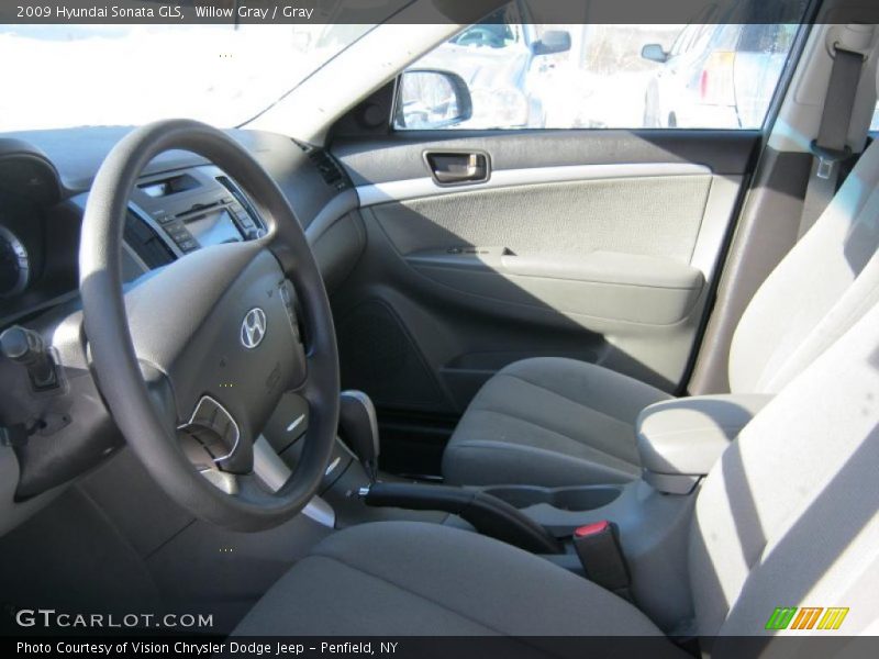 Willow Gray / Gray 2009 Hyundai Sonata GLS