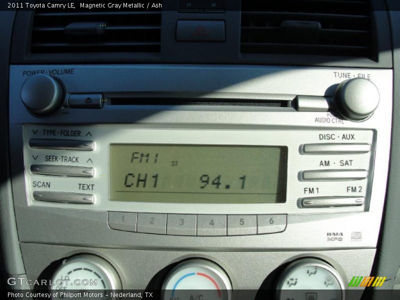 Magnetic Gray Metallic / Ash 2011 Toyota Camry LE