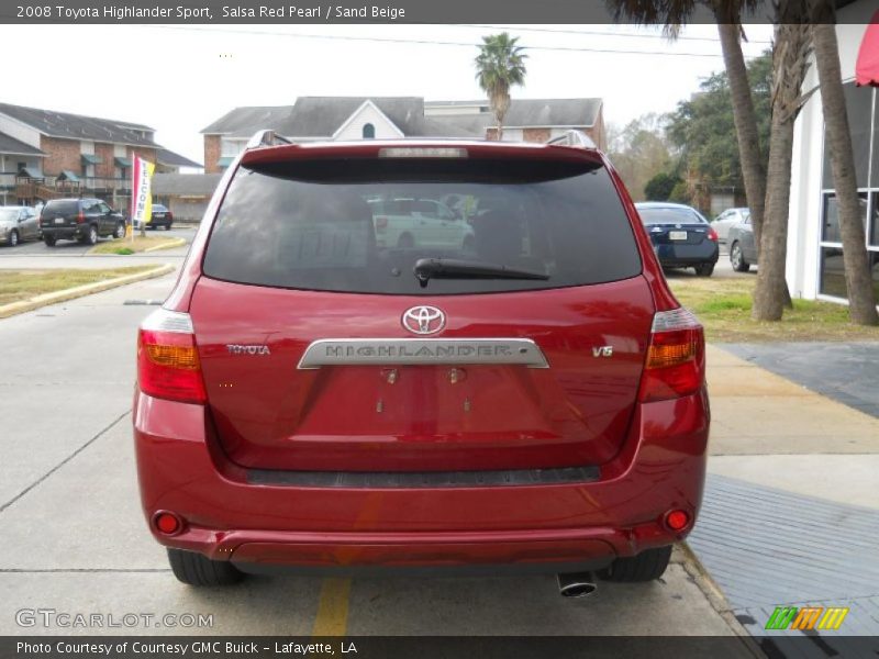 Salsa Red Pearl / Sand Beige 2008 Toyota Highlander Sport