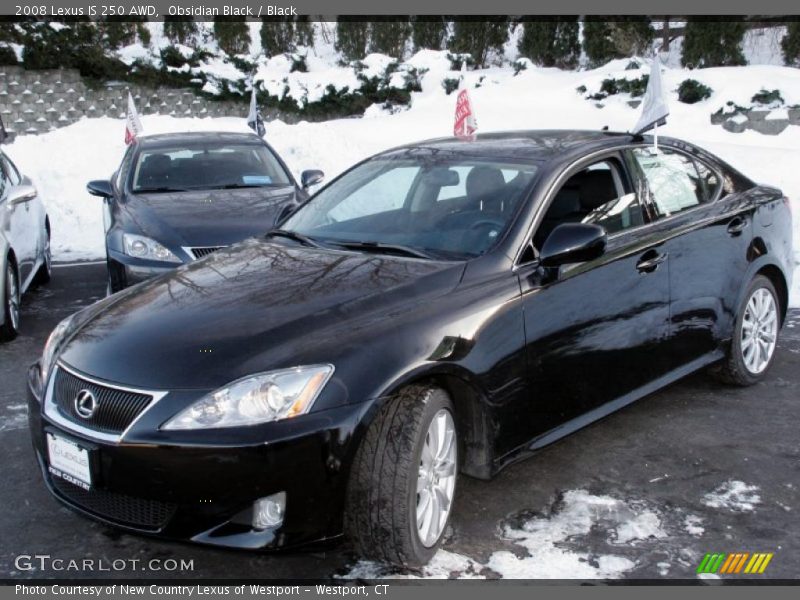 Obsidian Black / Black 2008 Lexus IS 250 AWD