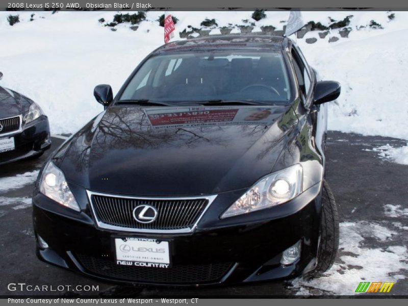 Obsidian Black / Black 2008 Lexus IS 250 AWD