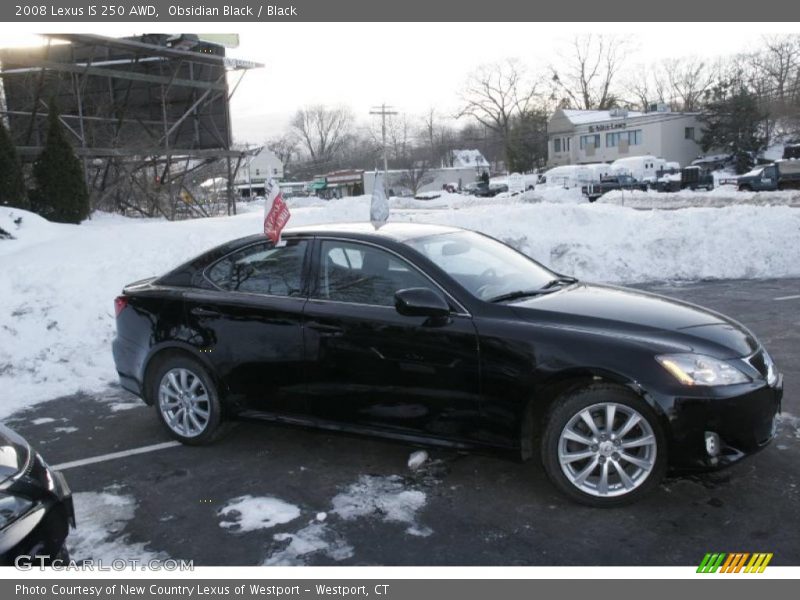 Obsidian Black / Black 2008 Lexus IS 250 AWD