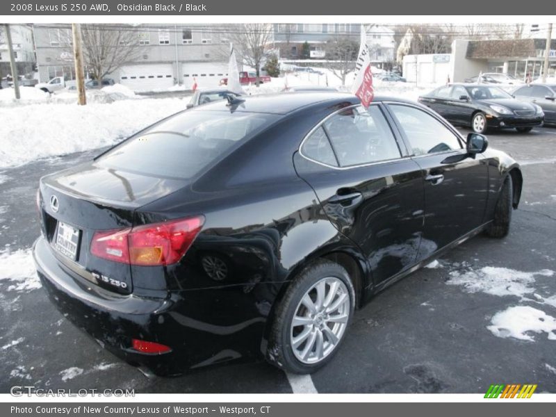Obsidian Black / Black 2008 Lexus IS 250 AWD